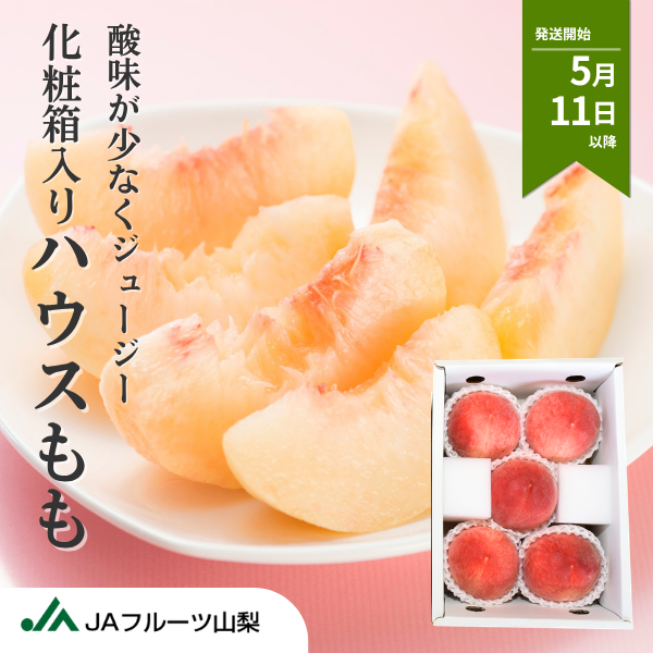 化粧箱入】ハウスもも | 山梨の果物ギフト・オンライン直売なら、産地