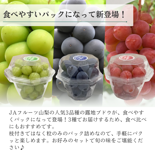 ブドウ粒々セット【山梨ぶどうの３色セット】の商品画像 2